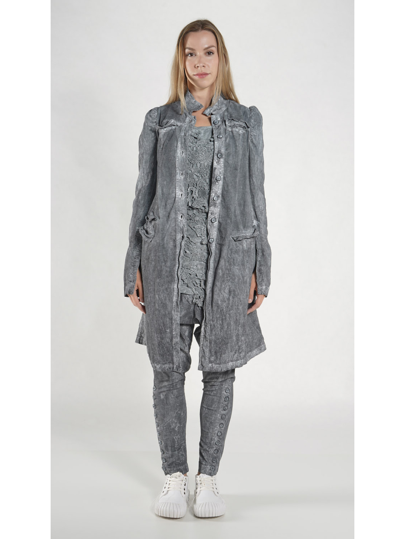 Rundholz DIP - Taillierter Stretch Denim Mantel - 1262071202