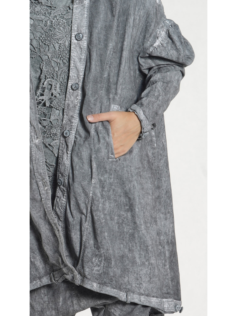 Rundholz DIP - Oversize Stretch Denim Mantel - 1262071208