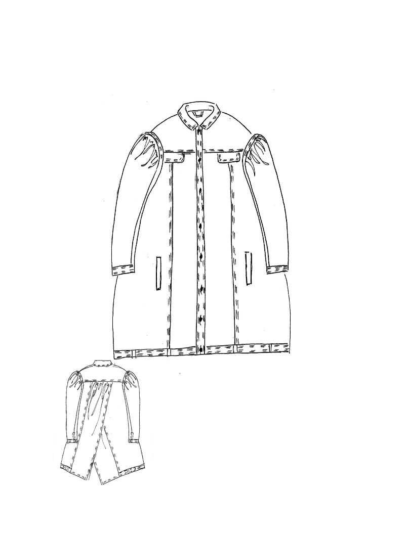 Rundholz DIP - Oversize Stretch Denim Mantel - 1262071208