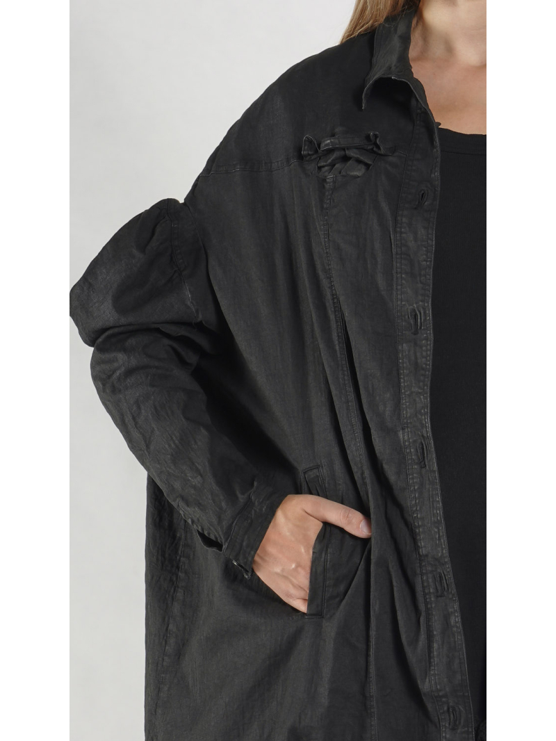 Rundholz DIP - Oversize Stretch Denim Mantel - 1262071218