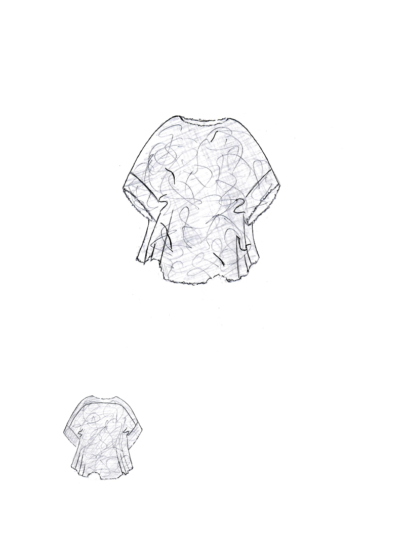 Rundholz DIP - Oversize T-Shirt mit Einschnitten - 1262090607