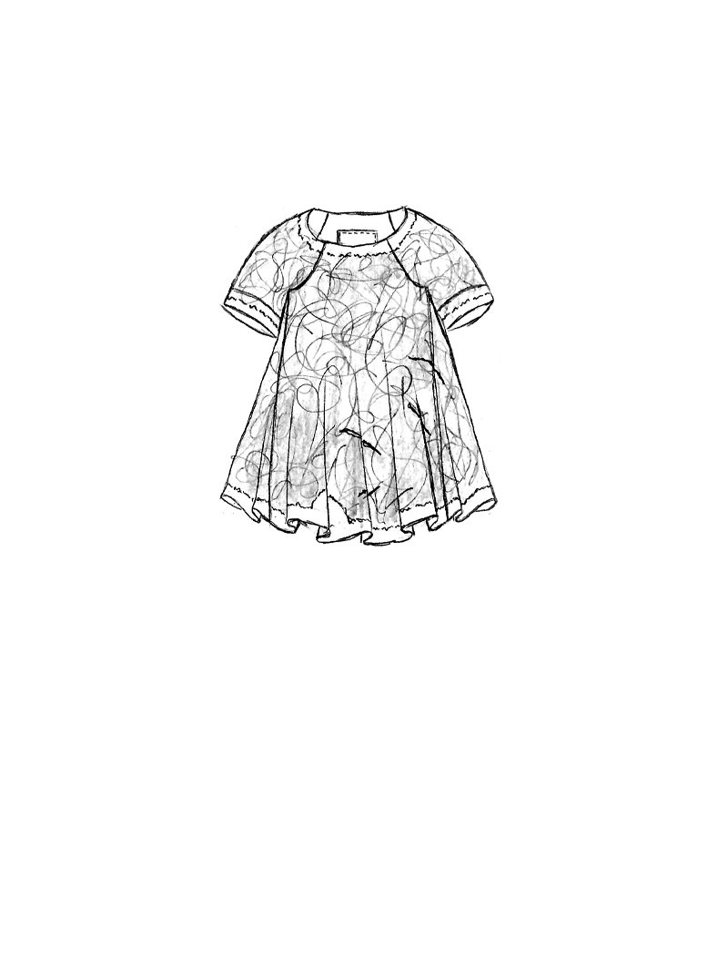 Rundholz DIP - Weites Baumwollspitze Shirt - 1262090610