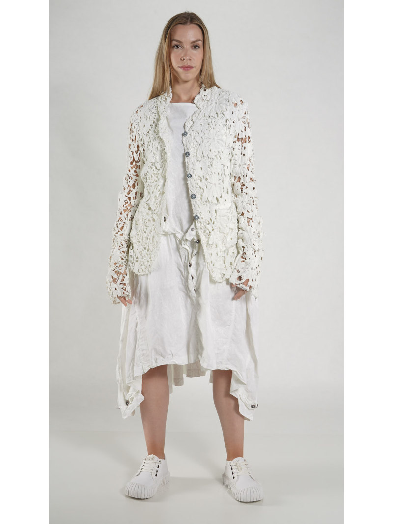 Rundholz DIP - Taillierte Baumwollspitze Jacke - 1262091102