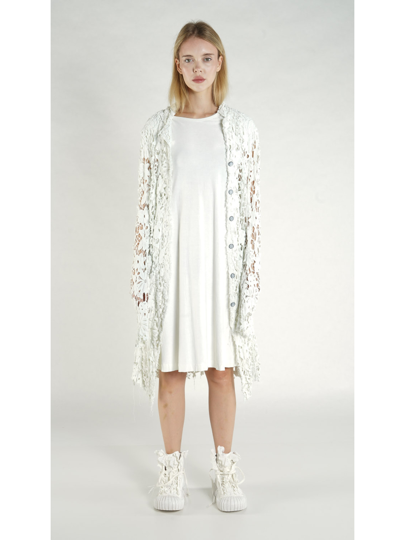 Rundholz DIP - Bananenförmiger Baumwollspitze Mantel - 1262091223