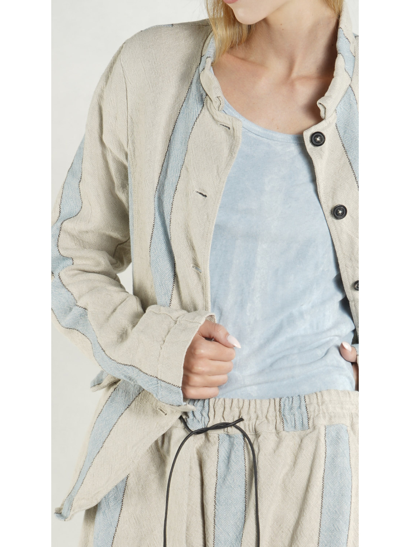 Rundholz DIP - Taillierte Leinen Jacke - 1262101103