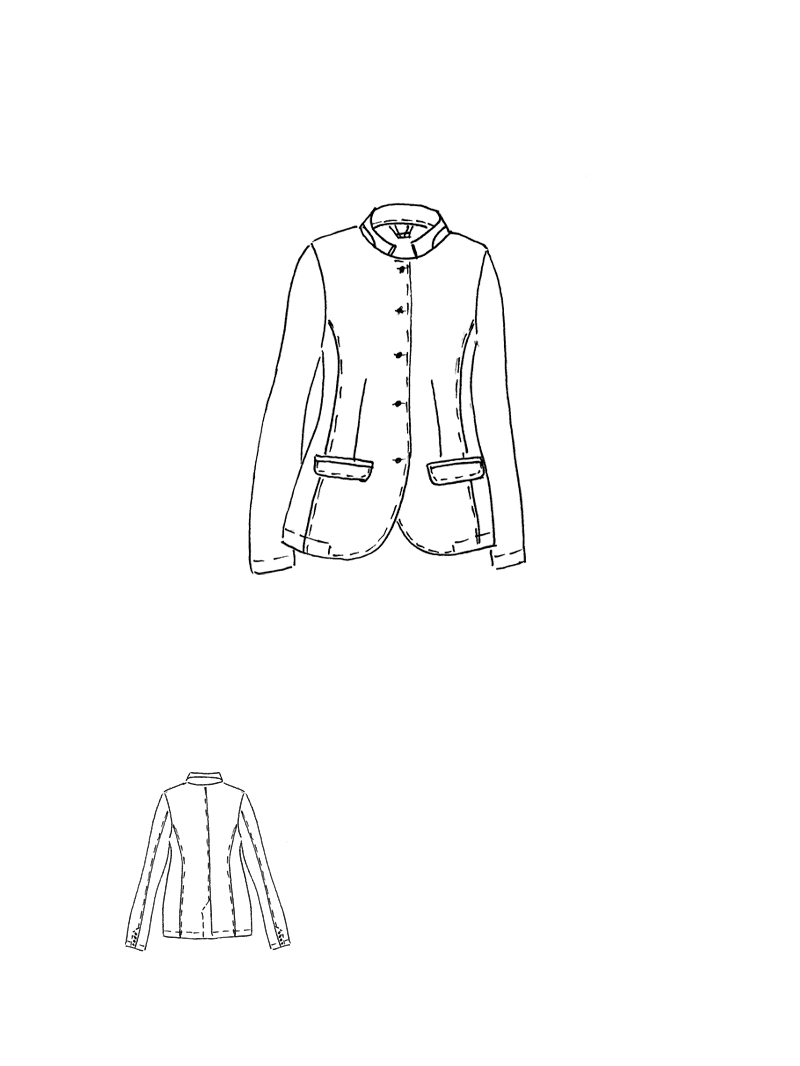 Rundholz DIP - Taillierte Leinen Jacke - 1262101103