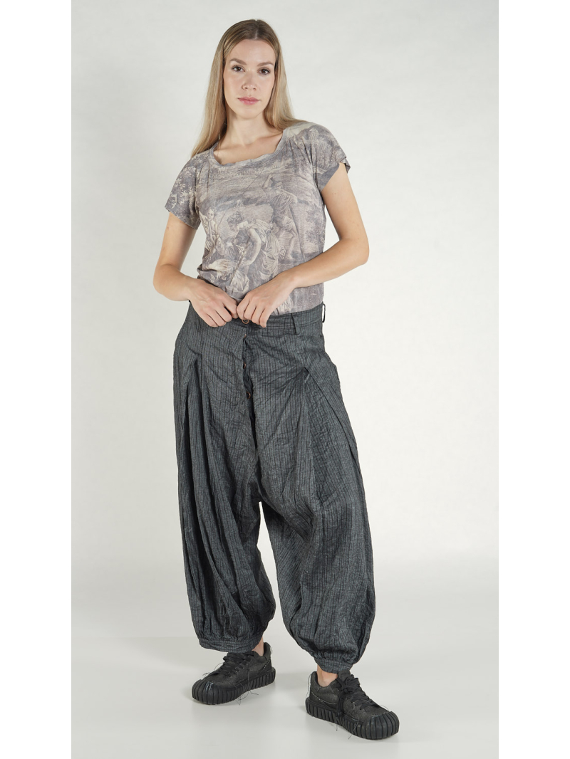 Rundholz DIP - Ballonförmige Viskose Leinen Hose - 1262110147