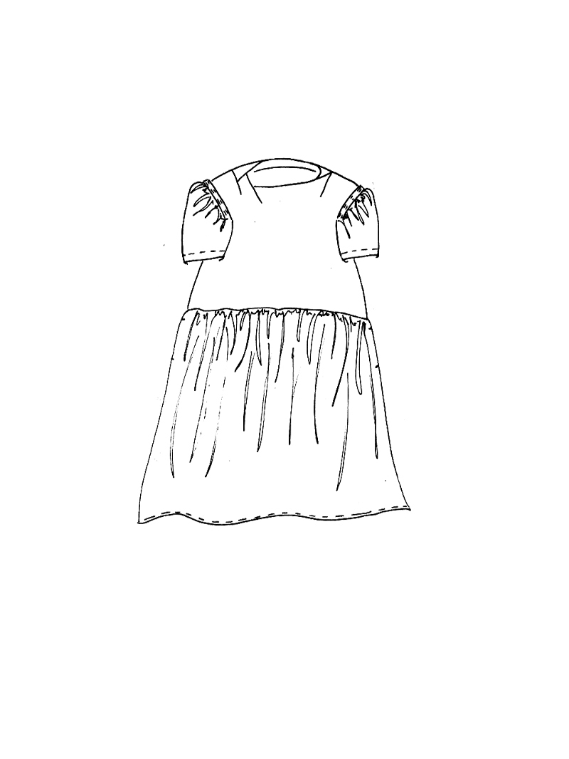 Rundholz DIP - Weites Viskose Leinen Kleid - 1262110953