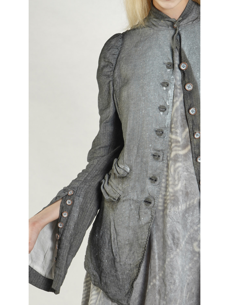 Rundholz DIP - Taillierte Viskose Leinen Jacke - 1262111101