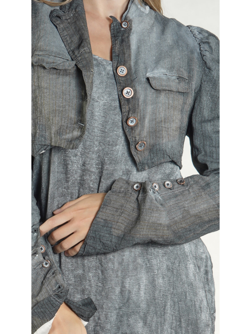 Rundholz DIP - Kurze Viskose Leinen Jacke - 1262111102