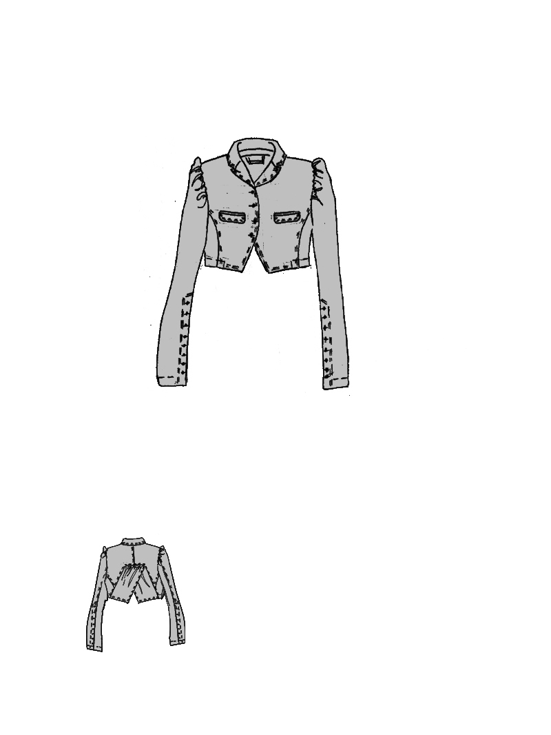 Rundholz DIP - Kurze Viskose Leinen Jacke - 1262111102