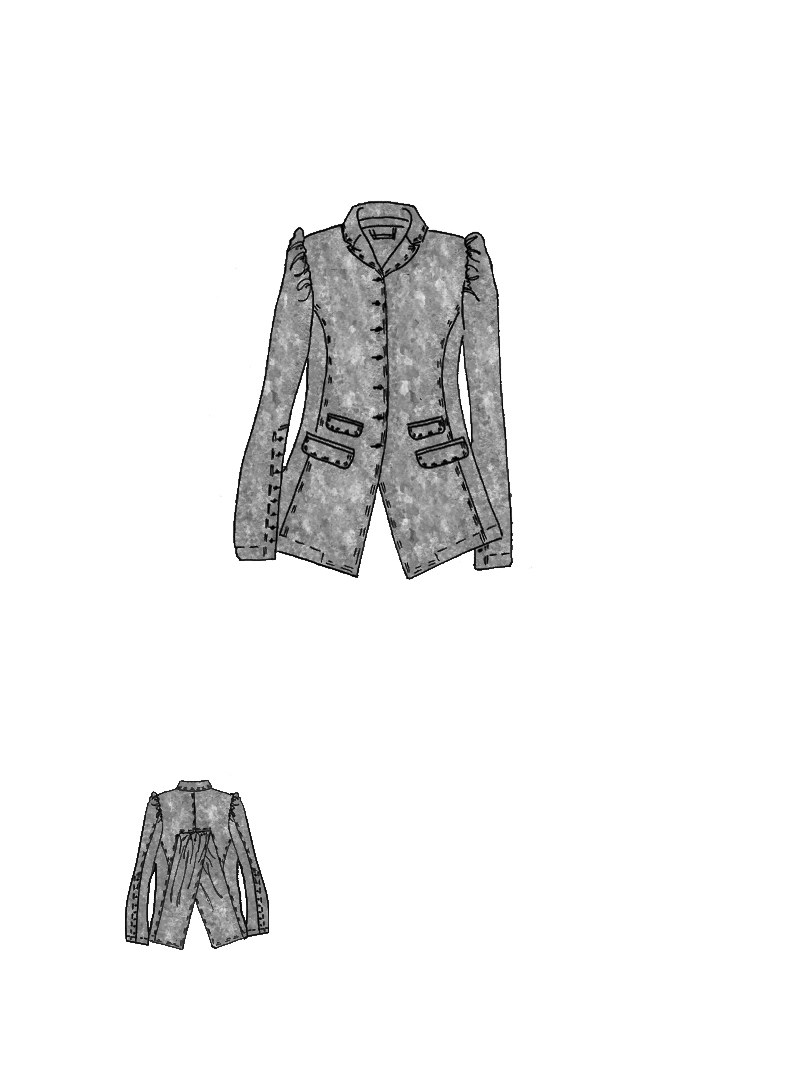 Rundholz DIP - Taillierte Viskose Leinen Jacke - 1262111121