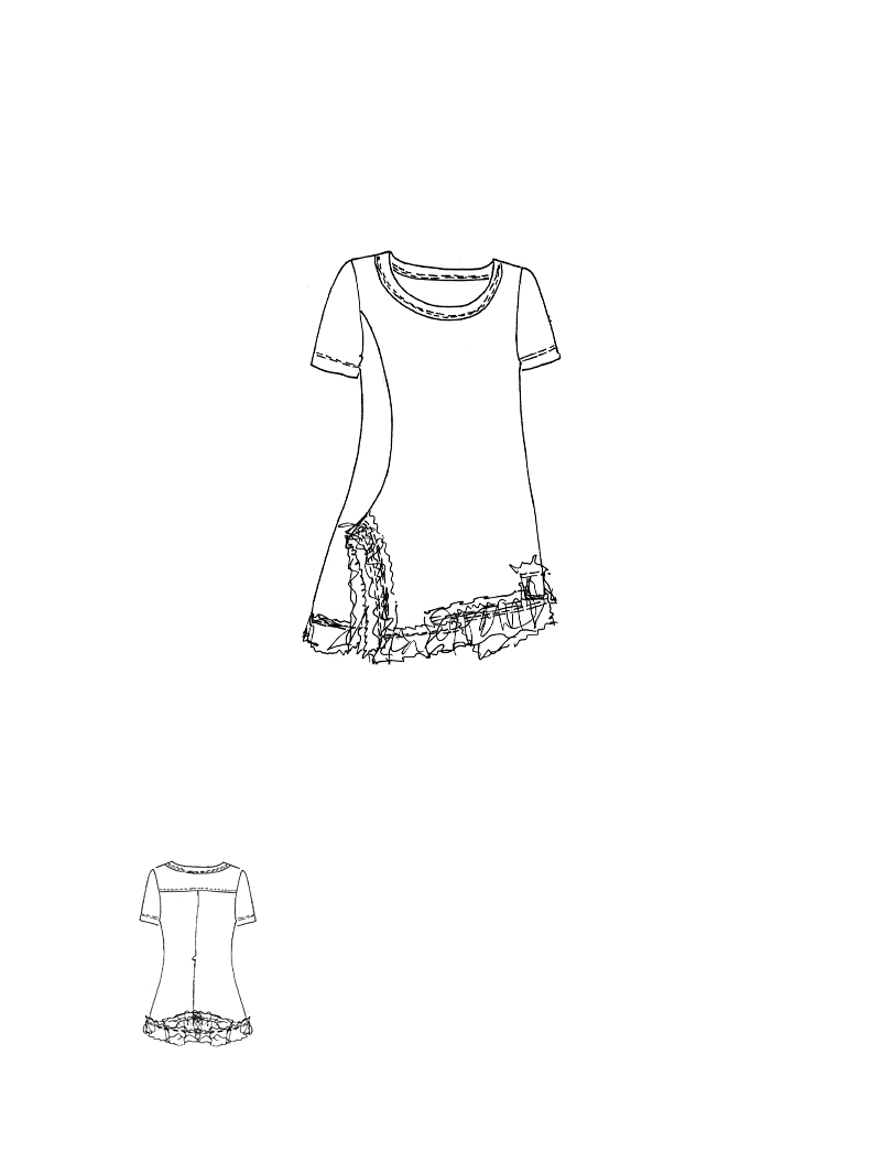Rundholz DIP - Kurzärmeliges Rippen Jersey T-shirt - 1262180501