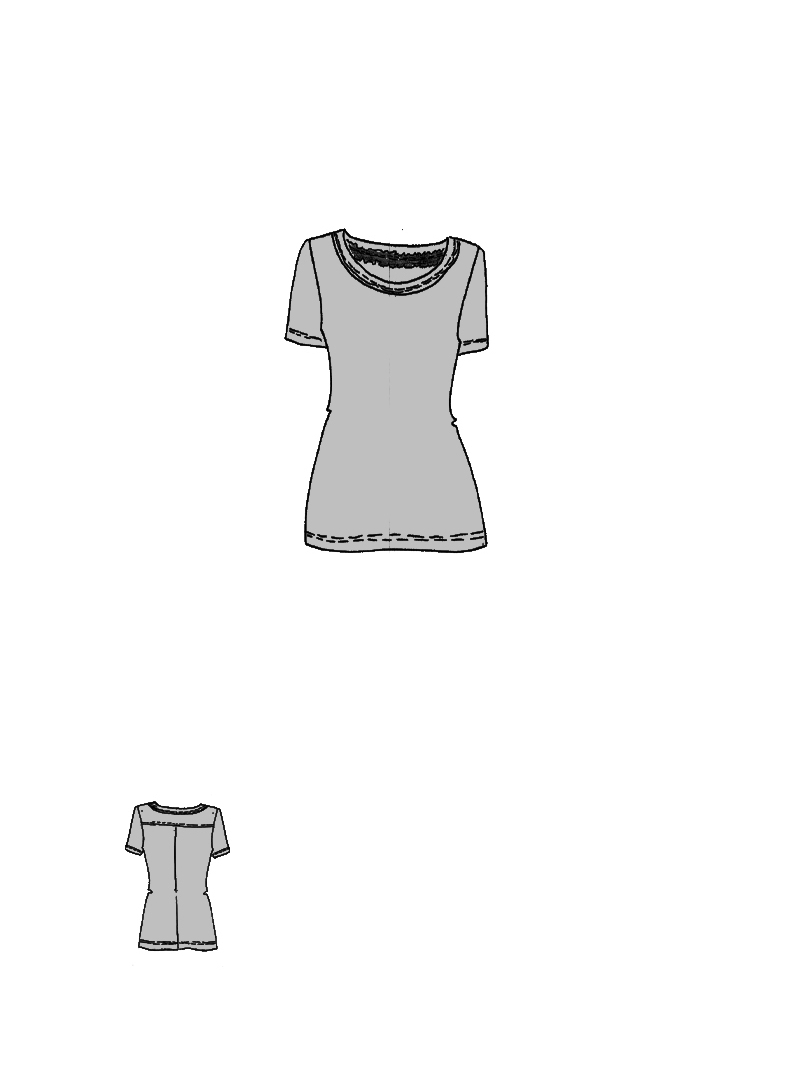 Rundholz DIP - Rippen Jersey T-shirt - 1262180515