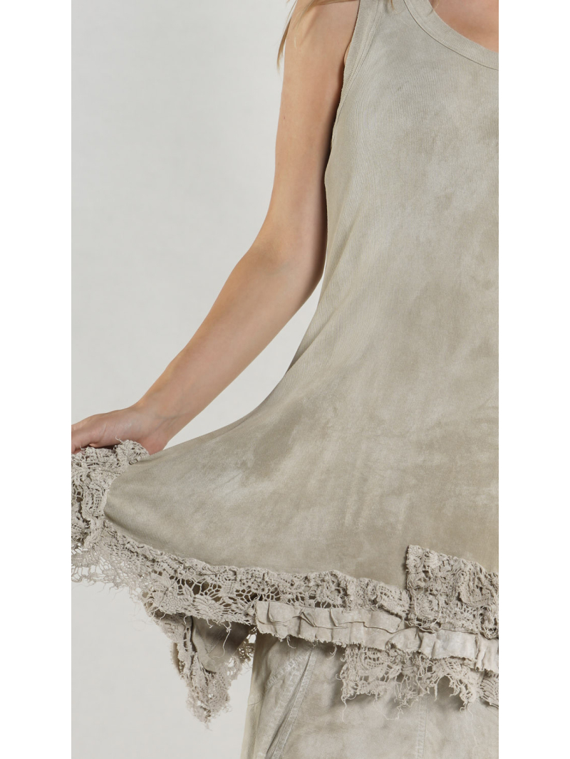 Rundholz DIP - Hüftlanges Rippen Jersey Top - 1262180803