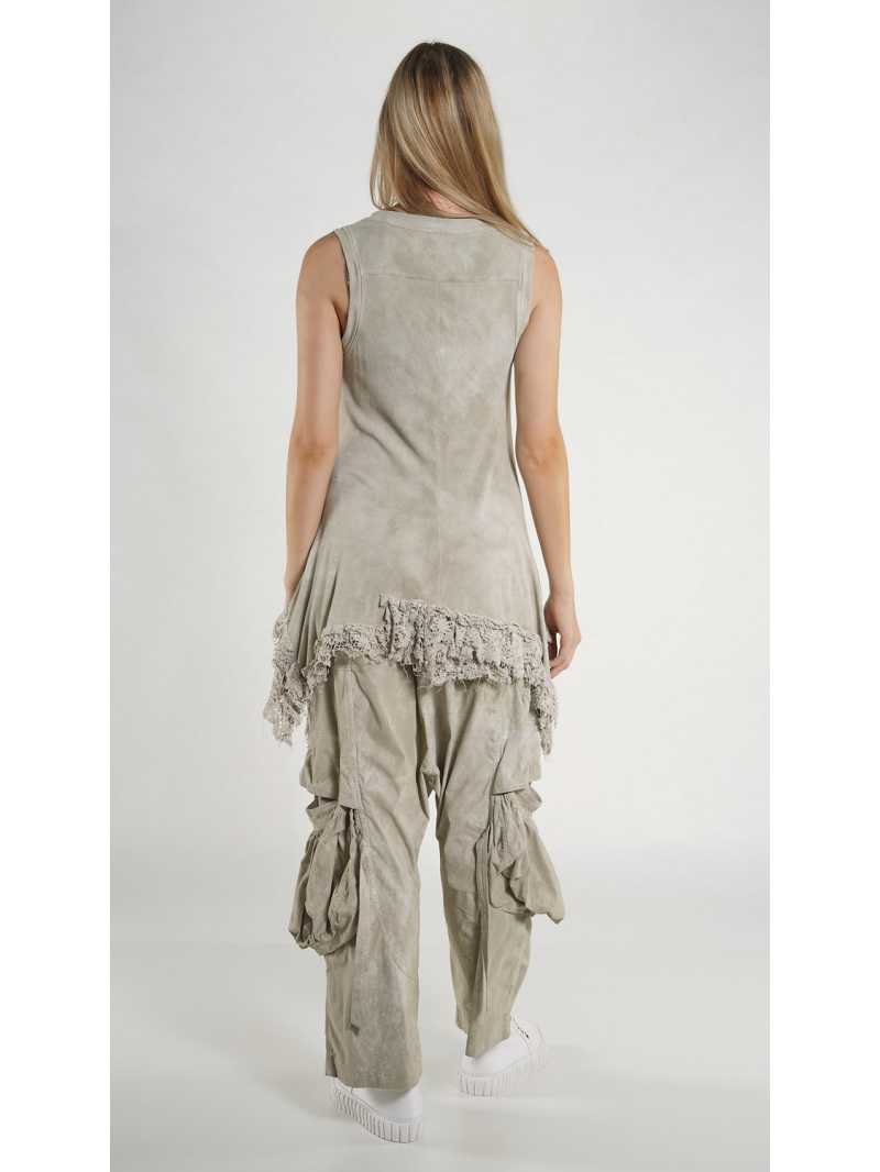 Rundholz DIP - Hüftlanges Rippen Jersey Top - 1262180803