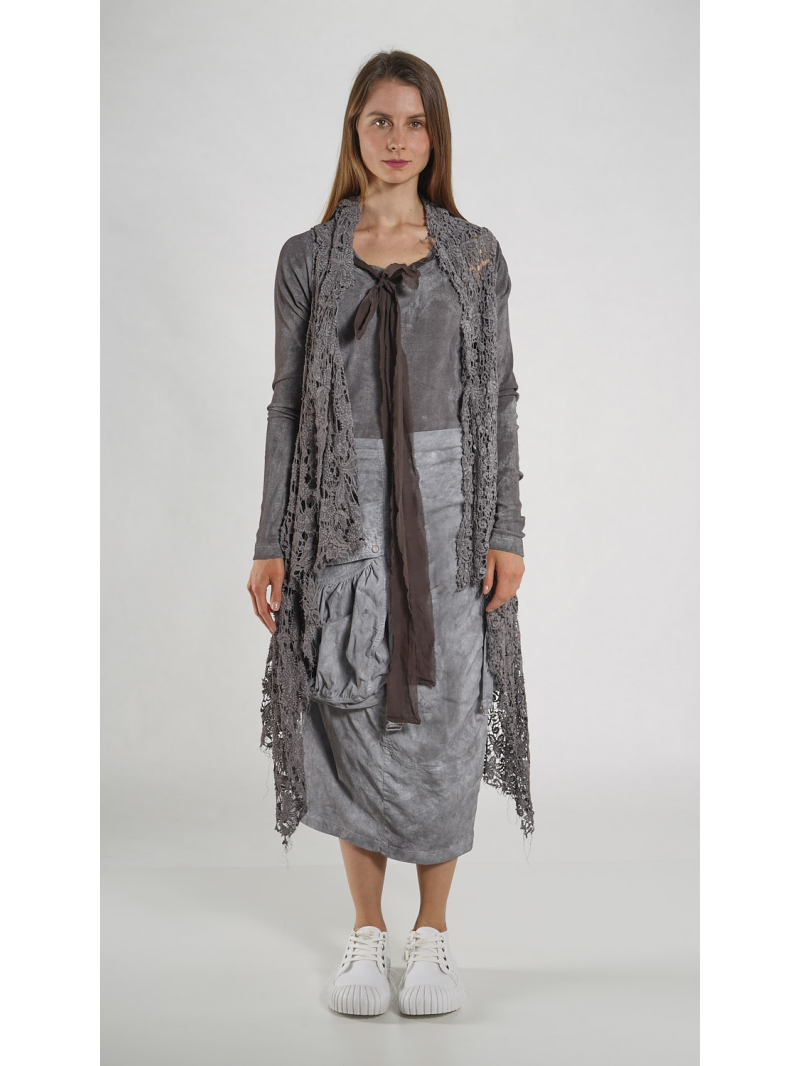 Rundholz DIP - Ausgestellte Rippen Jersey Jacke - 1262181114