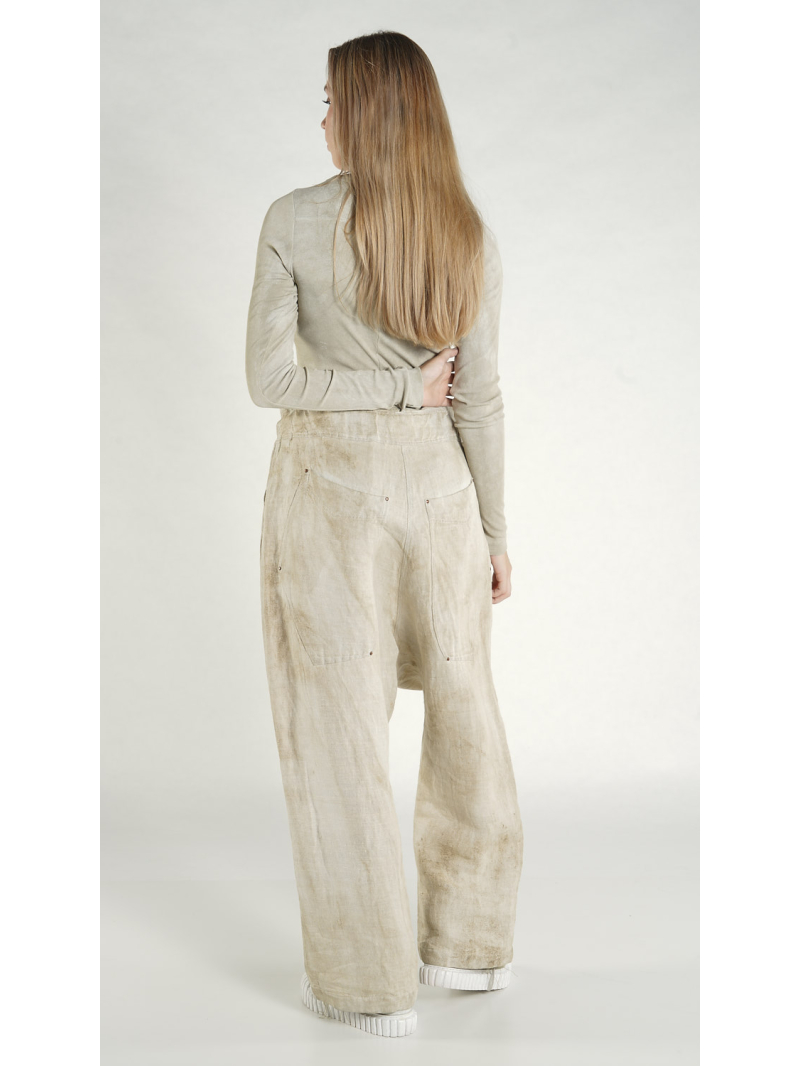 Rundholz DIP - Gerade weite Hanf Hose - 1262200102