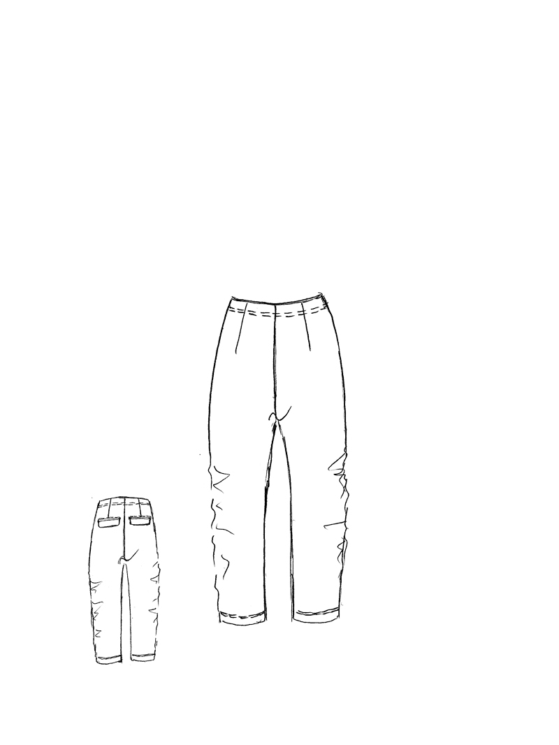 Rundholz DIP - Lange Viskose Stretch Hose - 1262240111