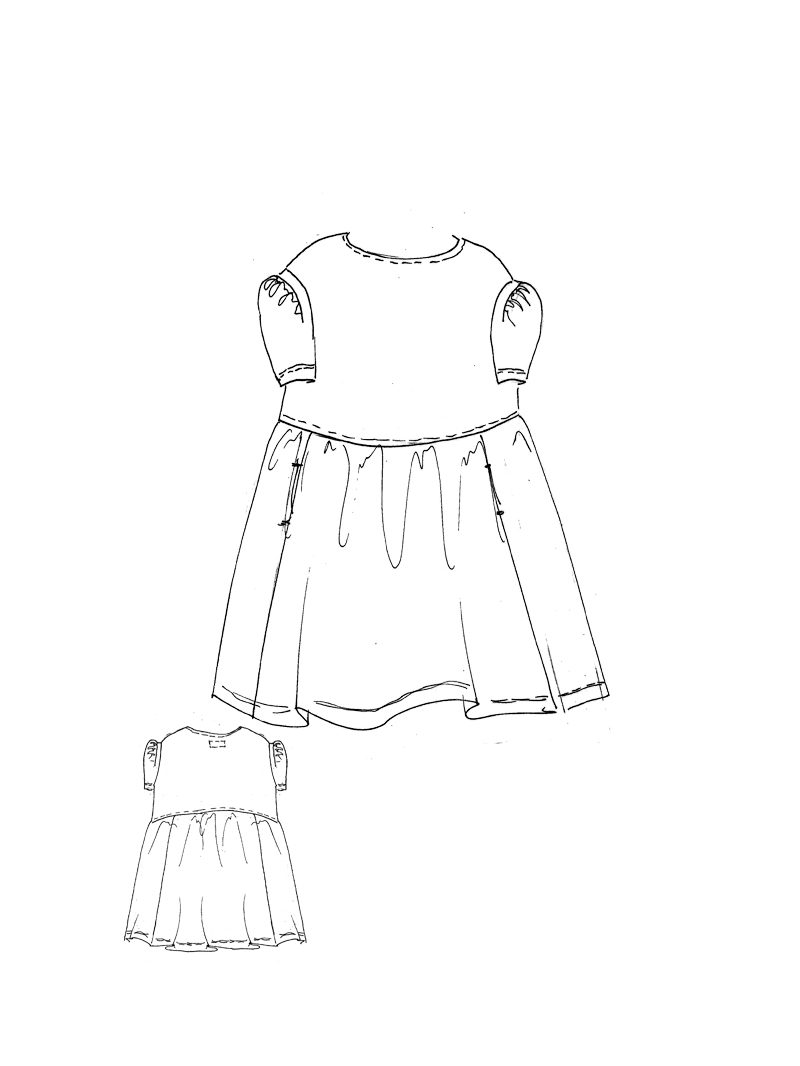 Rundholz DIP - Oversize Viskose Stretch Kleid - 1262240910