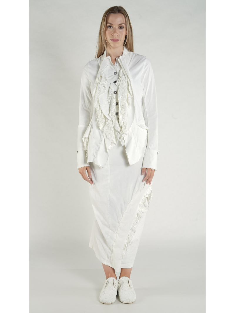 Rundholz DIP - Asymmetrische Viskose Stretch Jacke - 1262241115