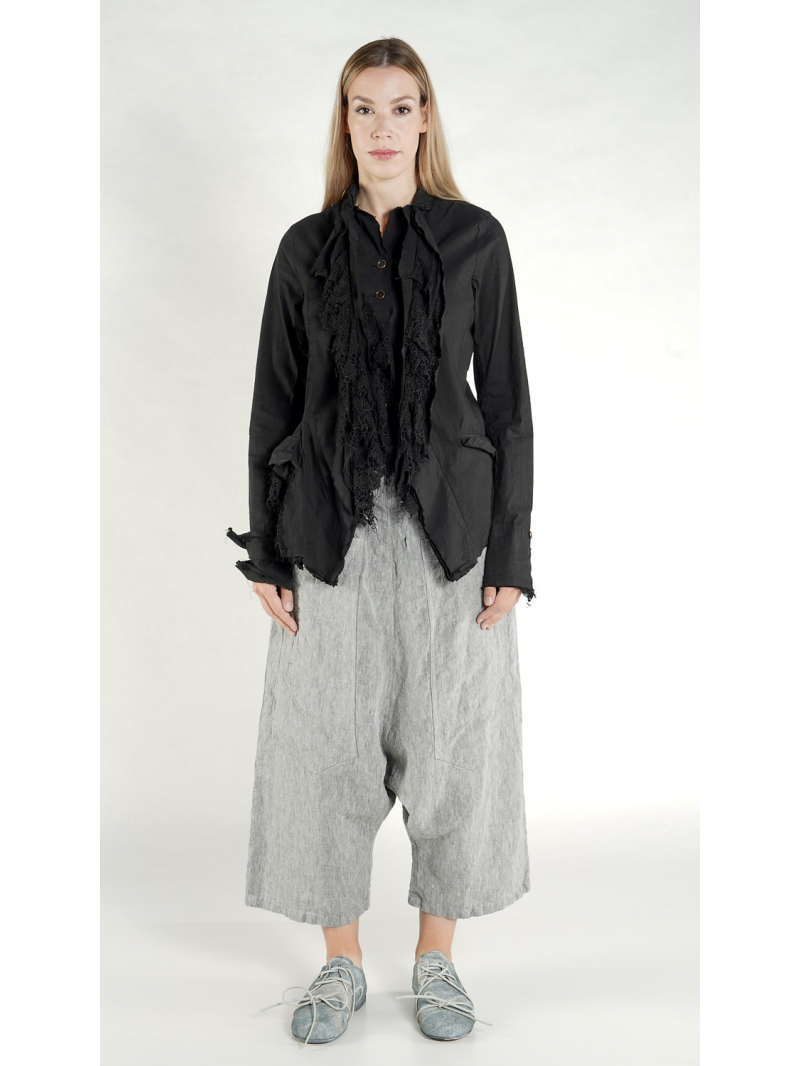 Rundholz DIP - Asymmetrische Viskose Stretch Jacke - 1262241135