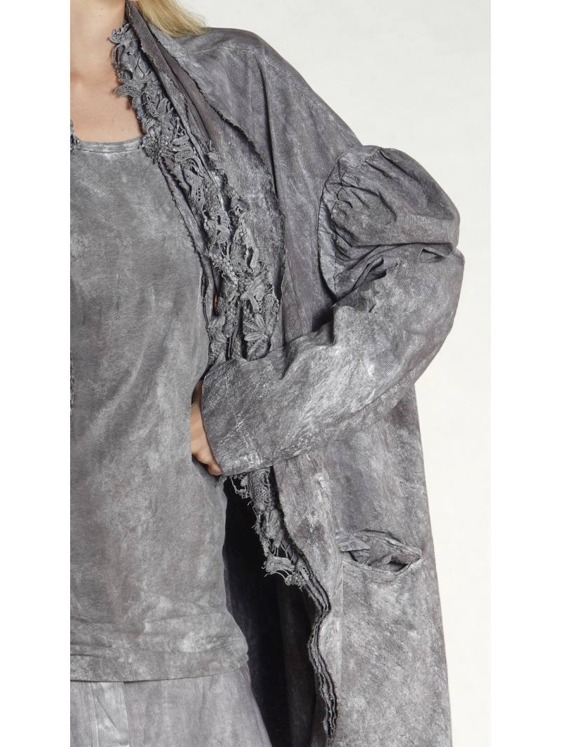 Rundholz DIP - Weiter Viskose Stretch Mantel - 1262241209