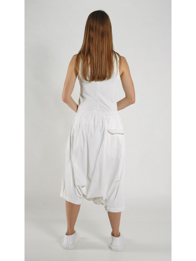 Rundholz DIP - Asymmetrische Popeline Hose - 1262260106