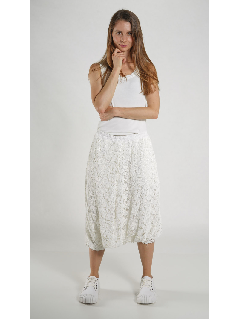 Rundholz DIP - Asymmetrische Popeline Hose - 1262260106
