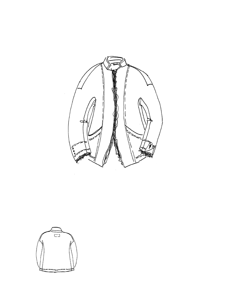 Rundholz DIP - Weite French Terry Jacke - 1262281107