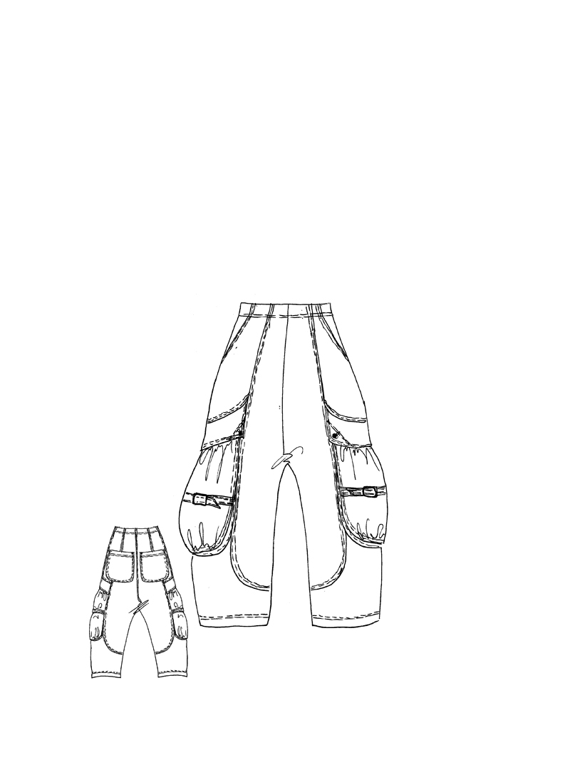 Rundholz DIP - Weite Techno Stretch Hose - 1262390101