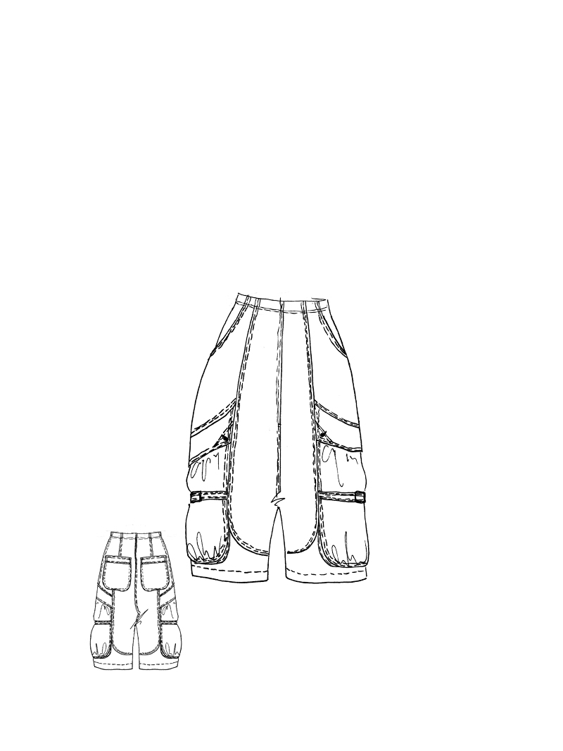 Rundholz DIP - Wadenlange Techno Stretch Hose - 1262390103