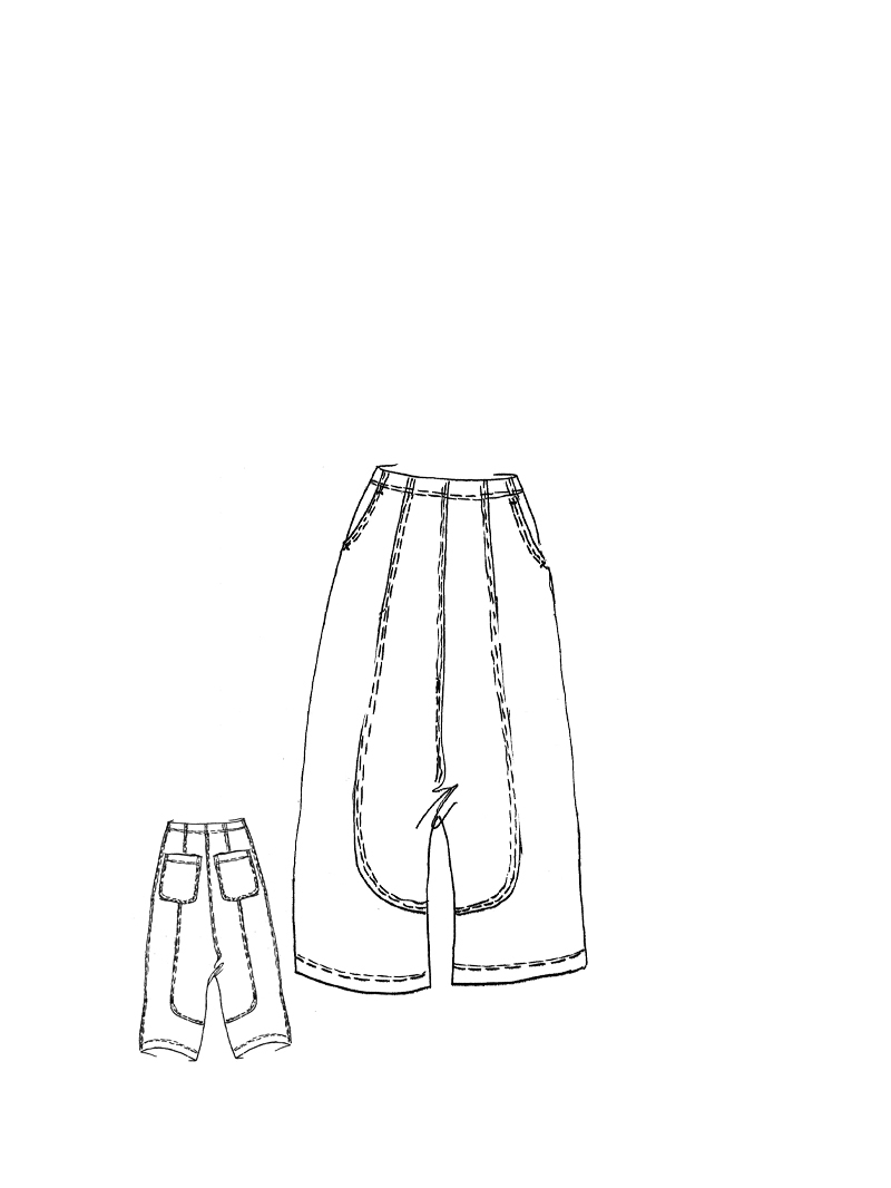 Rundholz DIP - Knöchellange Techno Stretch Hose - 1262390109