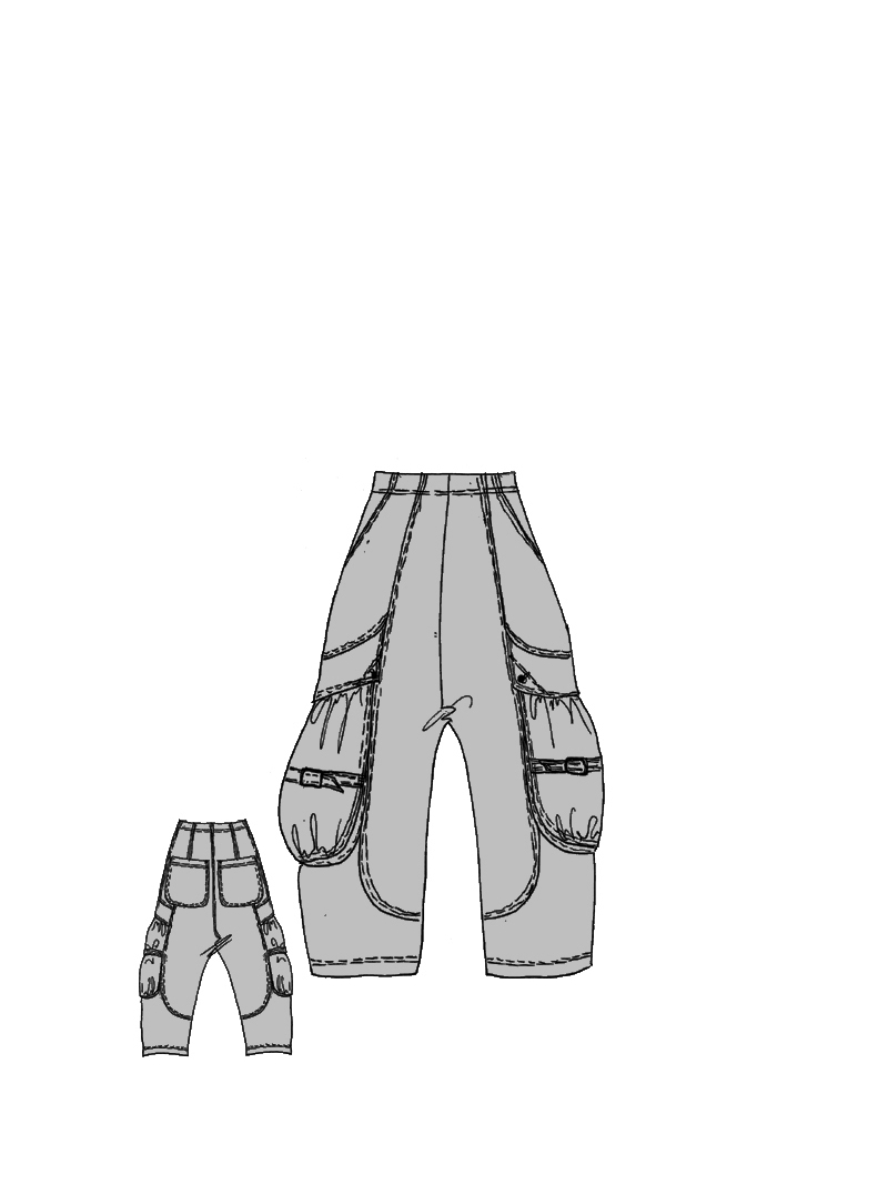 Rundholz DIP - Weite Techno Stretch Hose - 1262390121