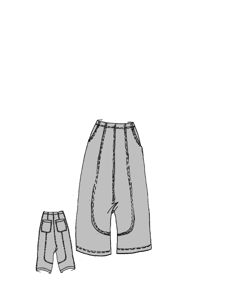 Rundholz DIP - Knöchellange Techno Stretch Hose - 1262390129