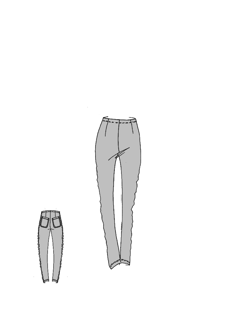 Rundholz DIP - Gerade schmale Techno Stretch Hose - 1262390131