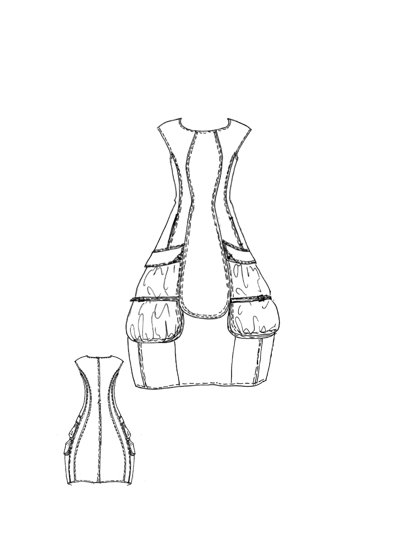 Rundholz DIP - Ballonförmiges Kleid mit Taschen - 1262390912