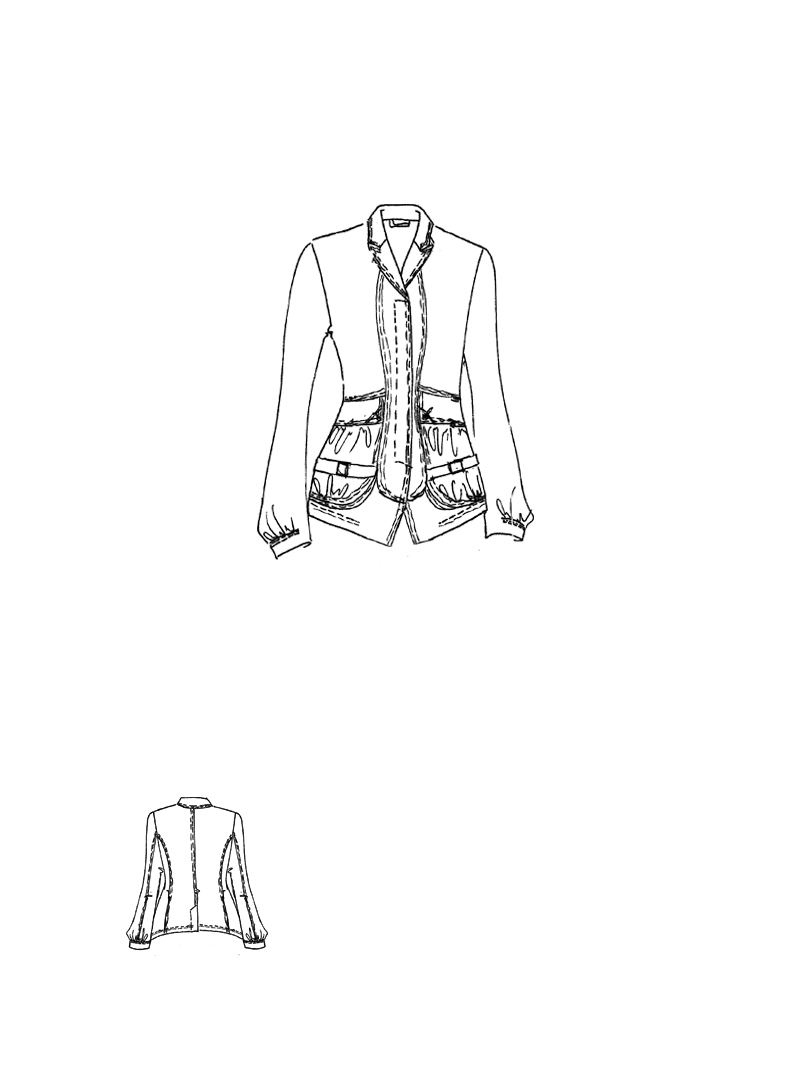 Rundholz DIP - Taillierte Techno Stretch Jacke - 1262391106