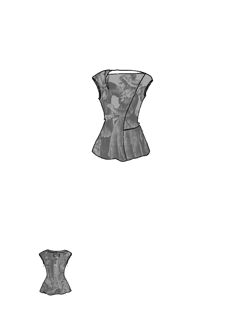 Rundholz DIP - Tailliertes Lyocell Seiden Top - 1262420801