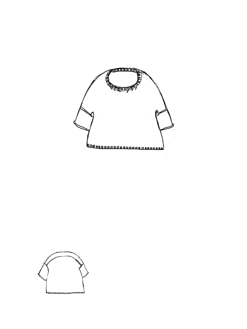 Rundholz DIP - Lockerer Leinen Strick Pullover - 1262440703