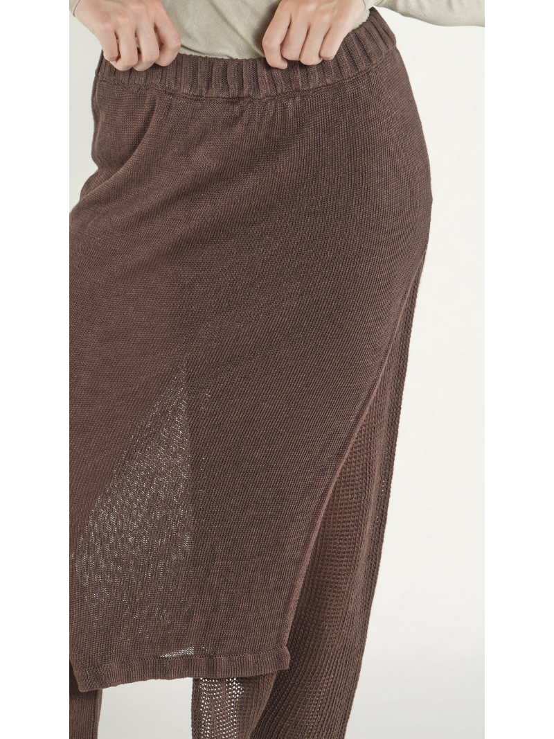 Rundholz DIP - Leinen Strickhose - 1262447606