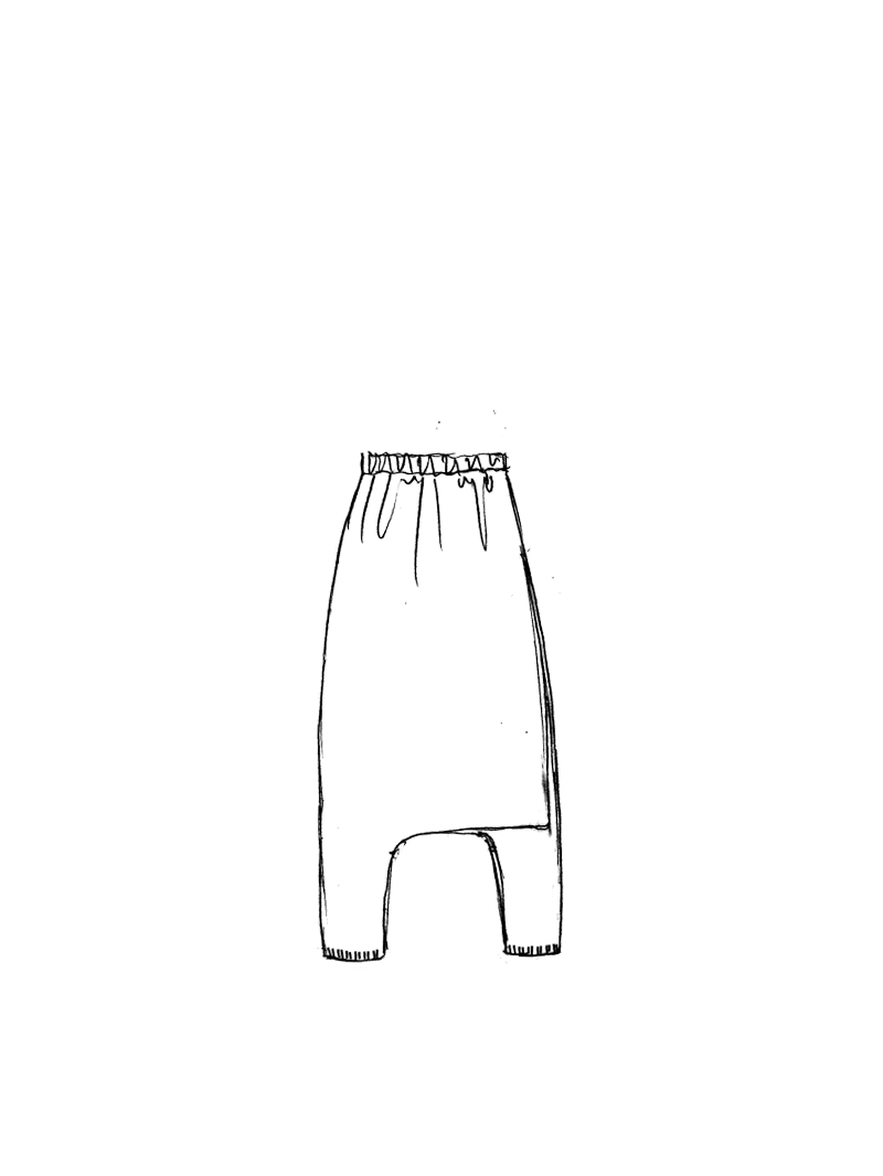 Rundholz DIP - Leinen Strickhose - 1262447606