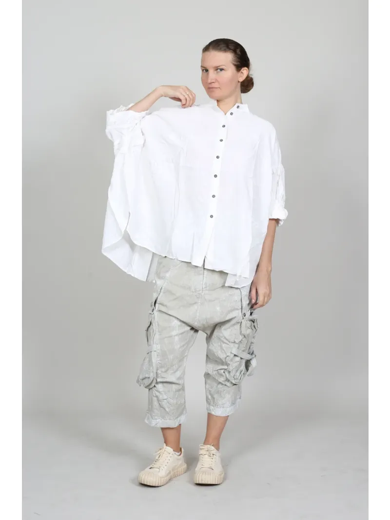 Rundholz DIP - Gerade geschnittene Bluse mit Knöpfen - 1262470403