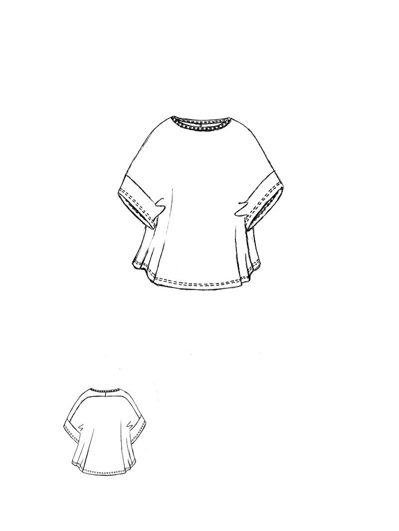 Rundholz DIP - Oversize Baumwoll crepe T-shirt - 1262520501