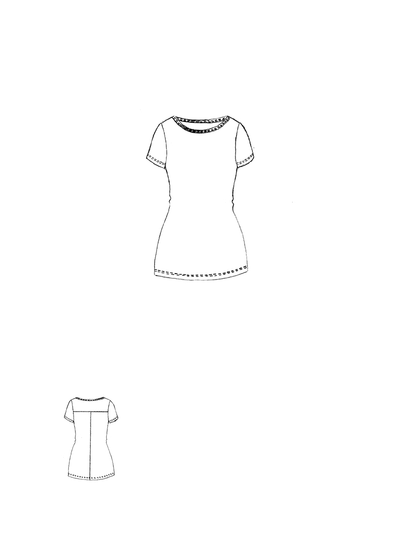 Rundholz DIP - Schmales Baumwoll crepe T-shirt - 1262520503