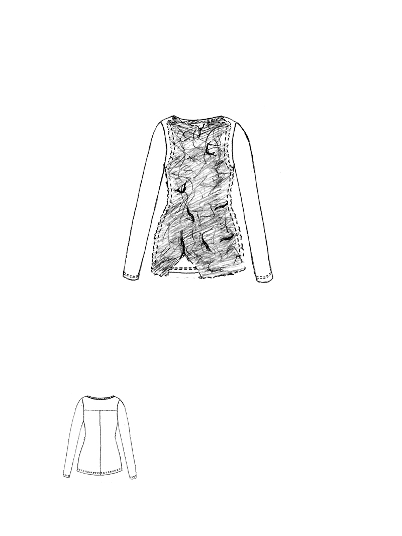 Rundholz DIP - Asymmetrisches Baumwoll crepe Shirt - 1262520508