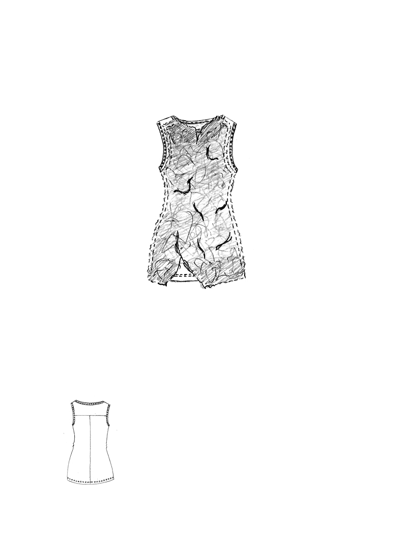 Rundholz DIP - Schmales Baumwoll crepe Top - 1262520810