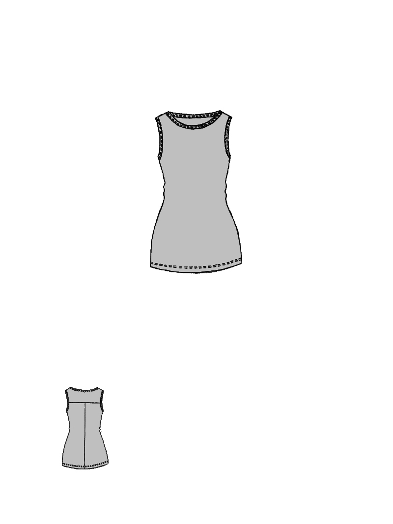 Rundholz DIP - Baumwoll crepe Top - 1262520814