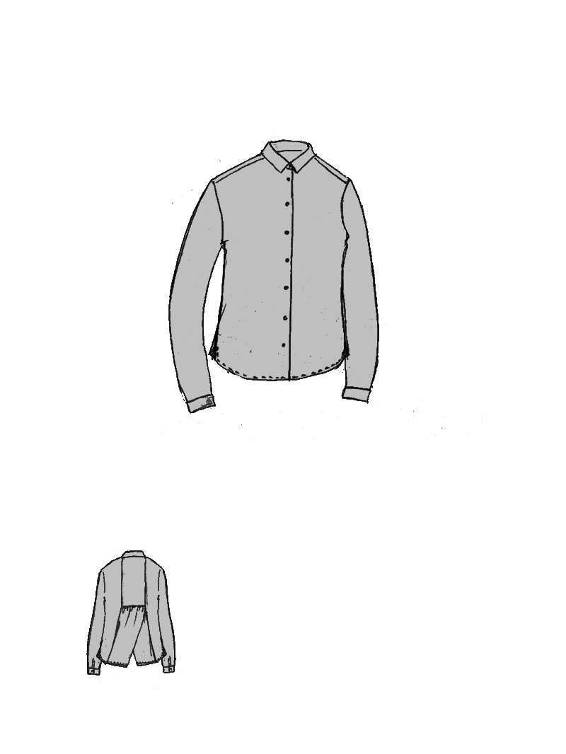 Rundholz DIP - Taillierte Popeline Bluse - 1262530411