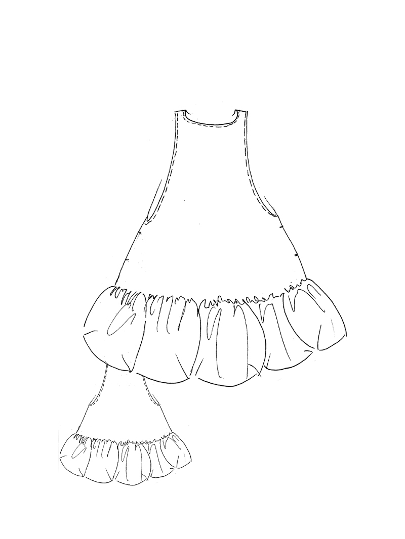 Rundholz DIP - A-förmiges Popeline Kleid - 1262530908